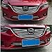 GOOACC 10PCS Chrome Front Grill Grille Cover Trims For 2014 Mazda 6 ATENZA M6