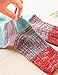 VERO MONTE 4 Pairs Womens Cotton Crew Socks - Winter Warm Socks Casual Socks