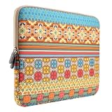 PLEMO Bohemian Style Canvas Fabric 15-15.6 Inch Laptop / Notebook Computer / MacBook / MacBook Pro Sleeve Case...
