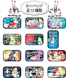 ふしぎの国のアリス スクエアカンバッジコレクション BOX商品 1BOX=12個入り、全12種類
