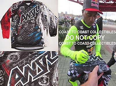 James Bubba Stewart Jr, Supercross, Motocross, Signed, Autographed, Seven Jersey, a COA with the Exact Proof Photo of James Signing Will Be Included