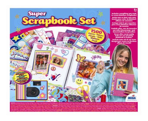 Childrens Toyshop  Toys : 1500 Piece Scrapbook Set with Camera by Mega Brands