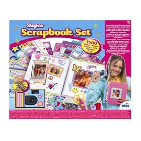 1500 Piece Scrapbook Set with Camera by Mega Brands by Rose Art