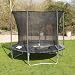 TP 8ft SurroundSafe Trampoline - Outdoor Black Genius Round Family - Childrens