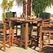 Bermuda Range Wooden Patio Heater Table 1.2 m Round