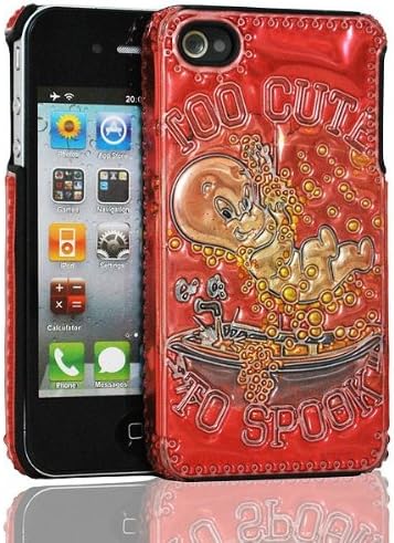 3D Luxe Cover for iPhone 4/4S - Retail Packaging - Casper Too Cute to Spook