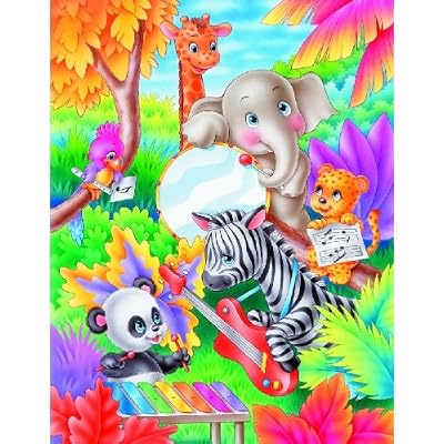 Jungle Music 63pc Childrens Jigsaw Puzzle by Interlitho