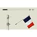 Teleskop-Schwenkstange f�r Flaggen, max. L�nge 180 cm, alueloxiert