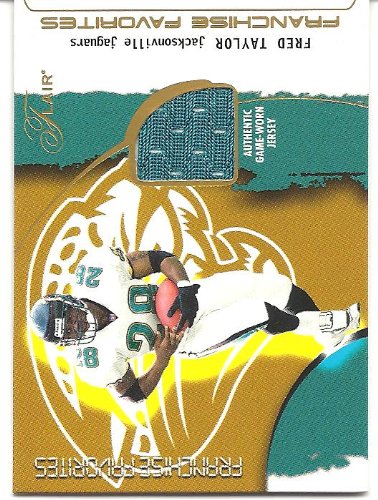 Fred Taylor 2002 Flair Franchise Favorites Jersey Card Jacksonville Jaguars