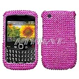 MyBat Hot Pink W/ Full +Stones Hard Cover Case For BlackBerry Curve 3G 9330 ....