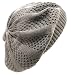 Brownish Greyish Taupe Knitted Beret Trendy Warm for Women up to Large size