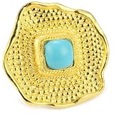 Devon Leigh Sleeping Beauty Turquoise 18k Plat