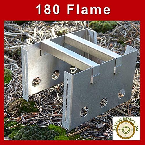 180 Flame Survival Stove - Natural Fuel Burning - Folding - Lightweight