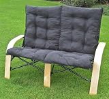 Caravan Folding 2 Seater Loveseat Fabric Color: Black