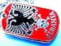 ALBANIA FLAG MILITARY DOG TAG EAGLE SKULL ARMY PENDANT