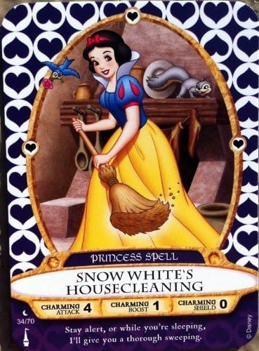 Sorcerers Mask of the Magic Kingdom Game, Walt Disney World - Card #34 - Snow White's Housecleaning by Magic Kingdom