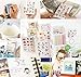 Nakimo 24 Sheets Various Style Diary Planner Decoration Sticker Scrapbooking Craft Sticker