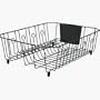 Rubbermaid Antimicrobial Large Dish Drainer, Black