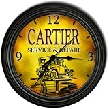 Cartier 's Garage Black Cascading Wall Clock by ZuWEE