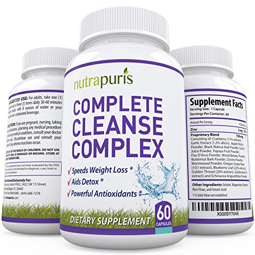 #1 BEST Body Cleanse and Cleanse - Colonic Detox - All Natural Cleanser for Humans - Powerful All Natural Digestive Cleanse - Effective Weight Loss Supplement for Women and Men - 60 Easy-to-Swallow Capsules - 100% Lifetime Happiness Guarantee!