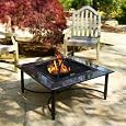 Square Fire Bowl Table - Marble (34")
