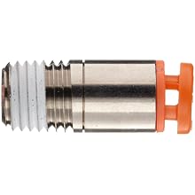 SMC KJS-S Stainless Steel One-Touch Tube Fitting, Hex Socket Male Adapter, Tube OD x NPT Male
