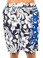 Superdry Short de Baño (Negro / Blanco)