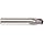 Melin Tool CCMGS-B Carbide Ball Nose End Mills, Inch, Stub Length, Uncoated (Bright) Finish, 30 Degree Helix, For Use With Cast Iron, Nickel/Nickel Alloys, Plastics, Steel/Steel Alloys, Titanium/Titanium Alloys