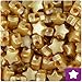 BeadTin Gold Pearl 13mm Star Pony Beads (250pcs)