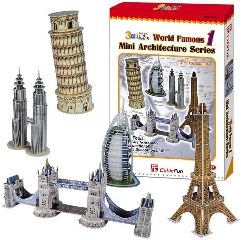 3D Puzzle - Mini World Architecture Series 1