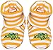 North Dakota State University NDSU Bisons Newborn Baby Striped Bootie Sock