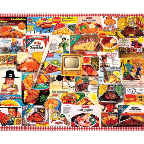 White Mountain Puzzles TV Dinners 1000 Piece Jigsaw Puzzle