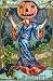 Vintage Halloween Poster Made From Circa 1910 Postcard Pumpkin Kimono Strange Lady 18"x24"