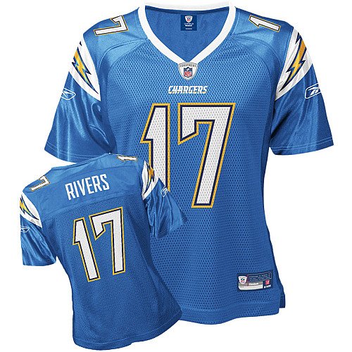 Reebok San Diego Chargers Philip Rivers Women's Replica Alternate Jersey Medium