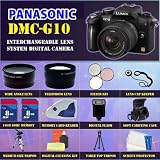 Panasonic DMC-G10 Interchangeable Lens System Digital Camera + Best Value 16GB, Deluxe Carrying Case, Flash, Lens & Tripod Complete Accessories Package