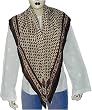 Girls Scarfs Hand Painted Crepe Square Silk 44 x 44 inches (sqsrf118)