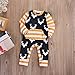 Newest Baby Boys Deer Striped Bodysuit Romper Sleepwear Outfits Costume (0-6 months, stripe)