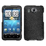 Rhinestones Protector Case for HTC Inspire 4G, Black Full Diamond