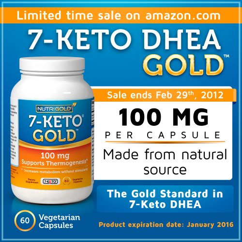 7-Keto DHEA, 100mg, 60 VegCaps