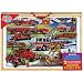 Back in Time with American Fire Trucks Set of 2 Puzzles in Jumbo Box