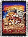 San Francisco 49ers Home Field Advantage Woven Tapestry Throw Blanket - 48x60