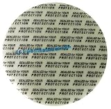 Produkt-Bild: 100 St&uuml;ck Sicherheitssiegel 70 mm Durchmesser (Sicherheitsverschluss - Versiegelungsscheibe -Sicherheitsfolie) f&uuml;r alle Standardgr&ouml;&szlig;en (Cremedosen, Tiegel, Kaspelbeh&auml;lter und dergleichen).