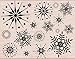 Hero Arts S5069 Woodblock Stamps, Stunning Snowflakes