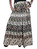Hippy Boho Wrap Skirt Cotton Animal Printed Women's Long Wrap Around Skirt