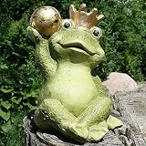 Eigenschaften LIVING-ART24  / DEKO FROSCHKÖNIG TERRACOTTA GARTENFIGUR KRONE 25CM
