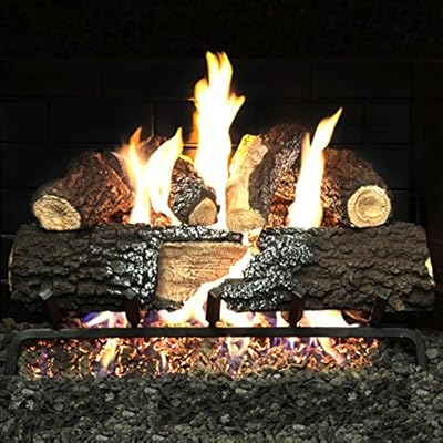 Alpine Flame 18-inch Charred Canyon Fire Vented Gas Log Set