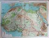 MAP NORTHERN AFRICA MOROCCO ALGERIA RED SEA ARABIA