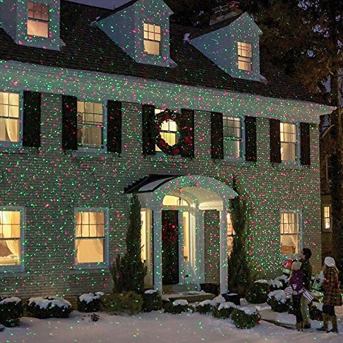 The Elf Light Green/Red Outdoor Laser Light with Remote Control, Timer, and Bonus Settings