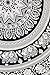 Indian Medallion Duvet Coverlet Tapestry / Hippie Mandala Bohemian Cotton Bedding Comforter Set/ Traditional Print Quilt Blanket Bed Sheet/ Queen Bedspread With Two Pillow Cover (White Black Flower)