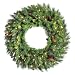 60" Pre-Lit Cheyenne Pine Artificial Christmas Wreath - Clear Dura Lights